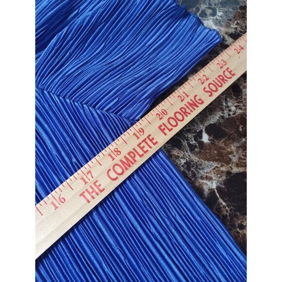 Vintage Patra Purple Pleated Dress With Sequin Floral Brooch Size 14 Womens - Picture 9 of 10